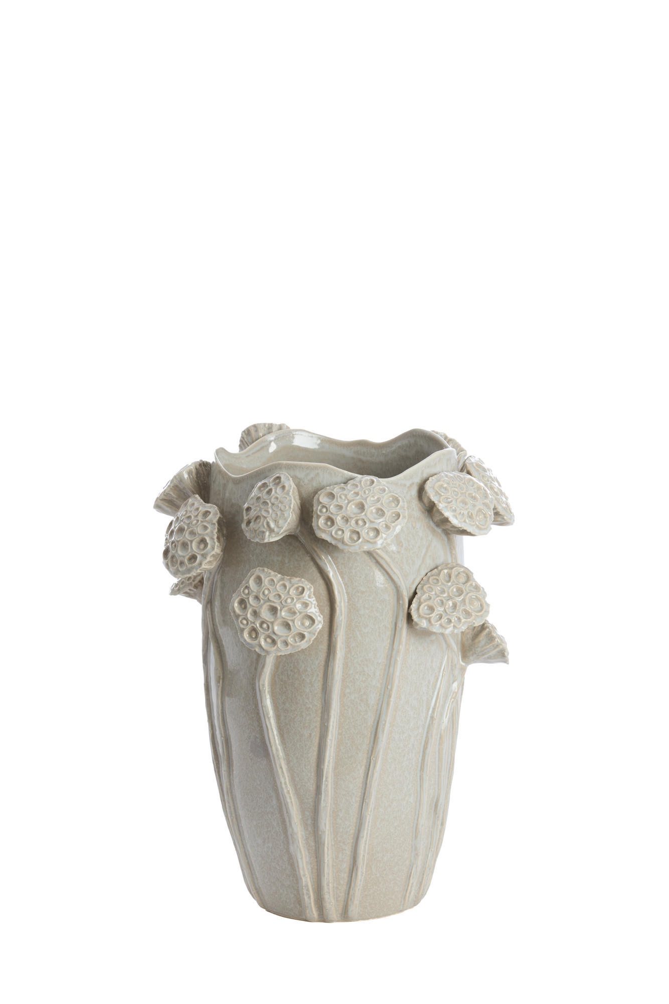 Light & Living Vase Grau 35 cm