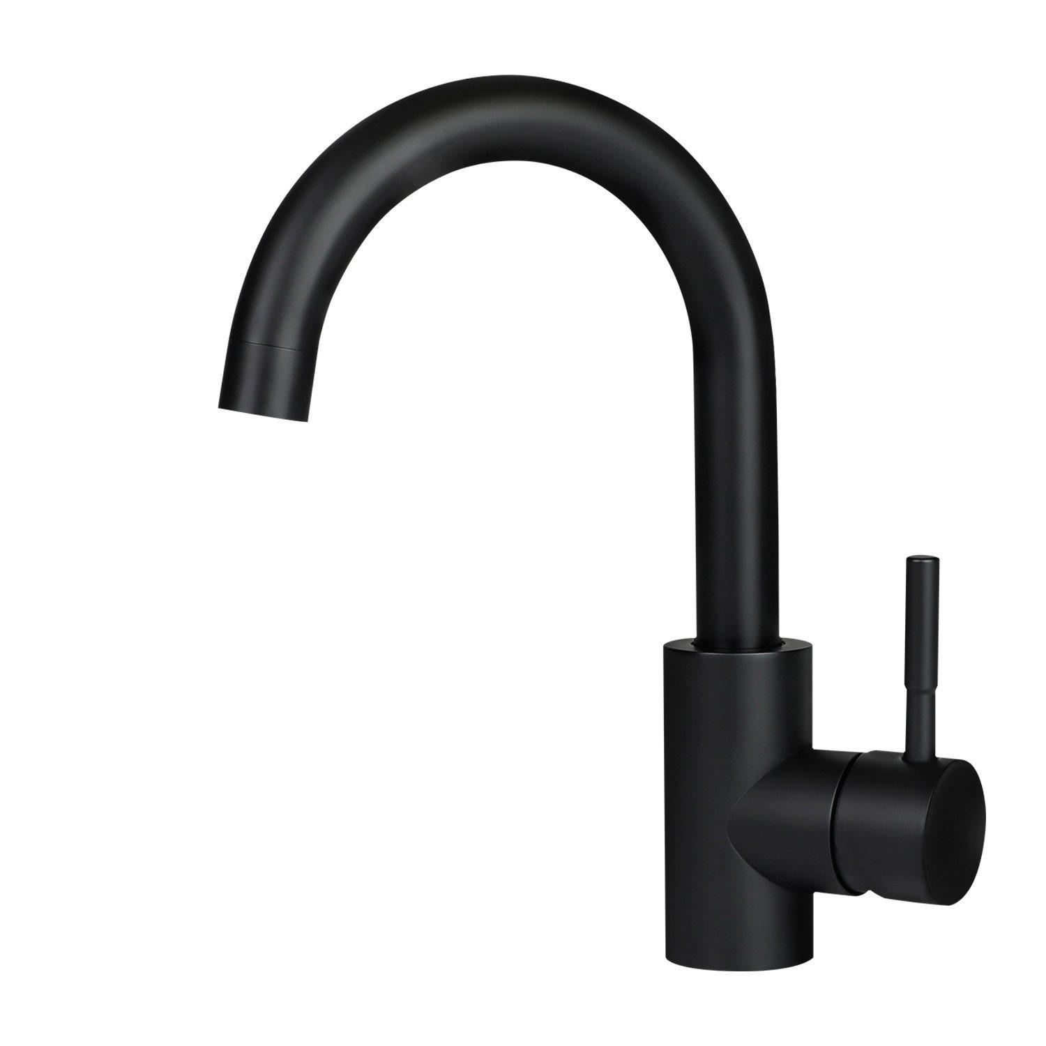 WASCHTISCHARMATUR Flutisf 4/24/13 cm - Schwarz, Metall (4/24/13cm) - ZMH