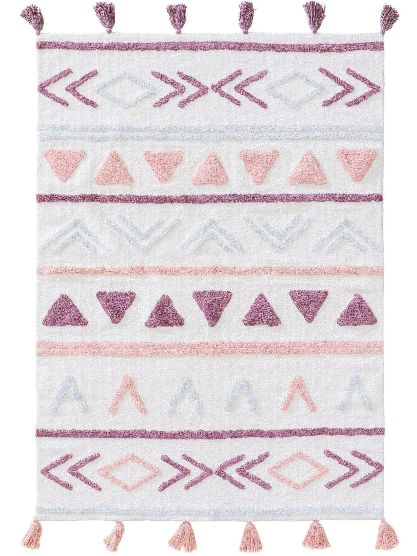 KINDERTEPPICH waschbar Levi Rosa 80x120 cm - Pink, Textil (80/1cm) - KUNSTLOFT