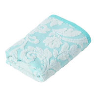 HANDTUCH Damast aqua - Türkis, Textil (50/90cm) - Homescapes