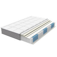 KALTSCHAUMMATRATZE 180/200 cm Weiß Härtegrad H3, 20 cm Höhe mit 4 Griffe und Vakuumverpackt - Weiß, Textil (180/200cm) - Oxeza