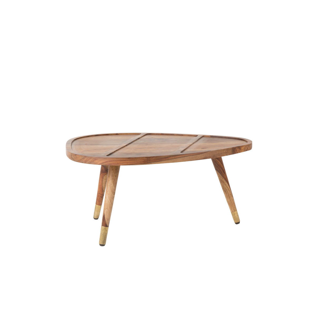 COUCHTISCH Sham Organische Form 2er-Set - Braun, Holz (110/60/40cm) - Dutchbone