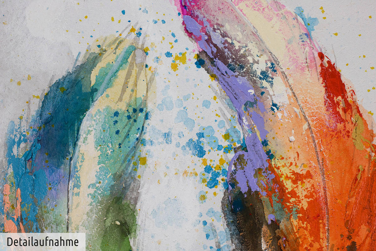 ÖLGEMÄLDE 60/60 cm - Multicolor, Holz/Textil (1.08/60cm) - KUNSTLOFT