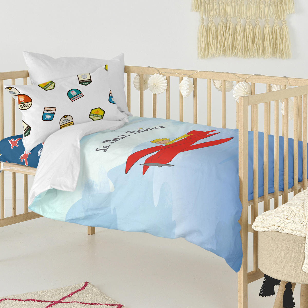 BETTBEZUG 2er-Set teiliges son avion 115x145 cm (kinderbett) mehrfarbig - Multicolor, Textil (115/145cm) - Happy Friday
