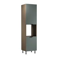 MIKROWELLENUMBAUSCHRANK D60PWN P/L – Sorento Grün – Grün / Eiche - Eichefarben/Grün, Holzwerkstoff (60/247/58cm) - ROYAL24_MARKT