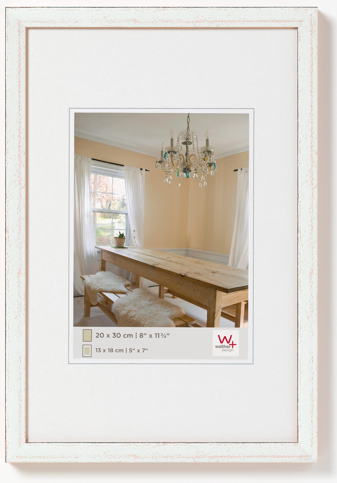 BILDERRAHMEN Peppers Holzrahmen 20x30 Silber - Silberfarben, Holzwerkstoff (21.9/32/1.5cm) - walther design