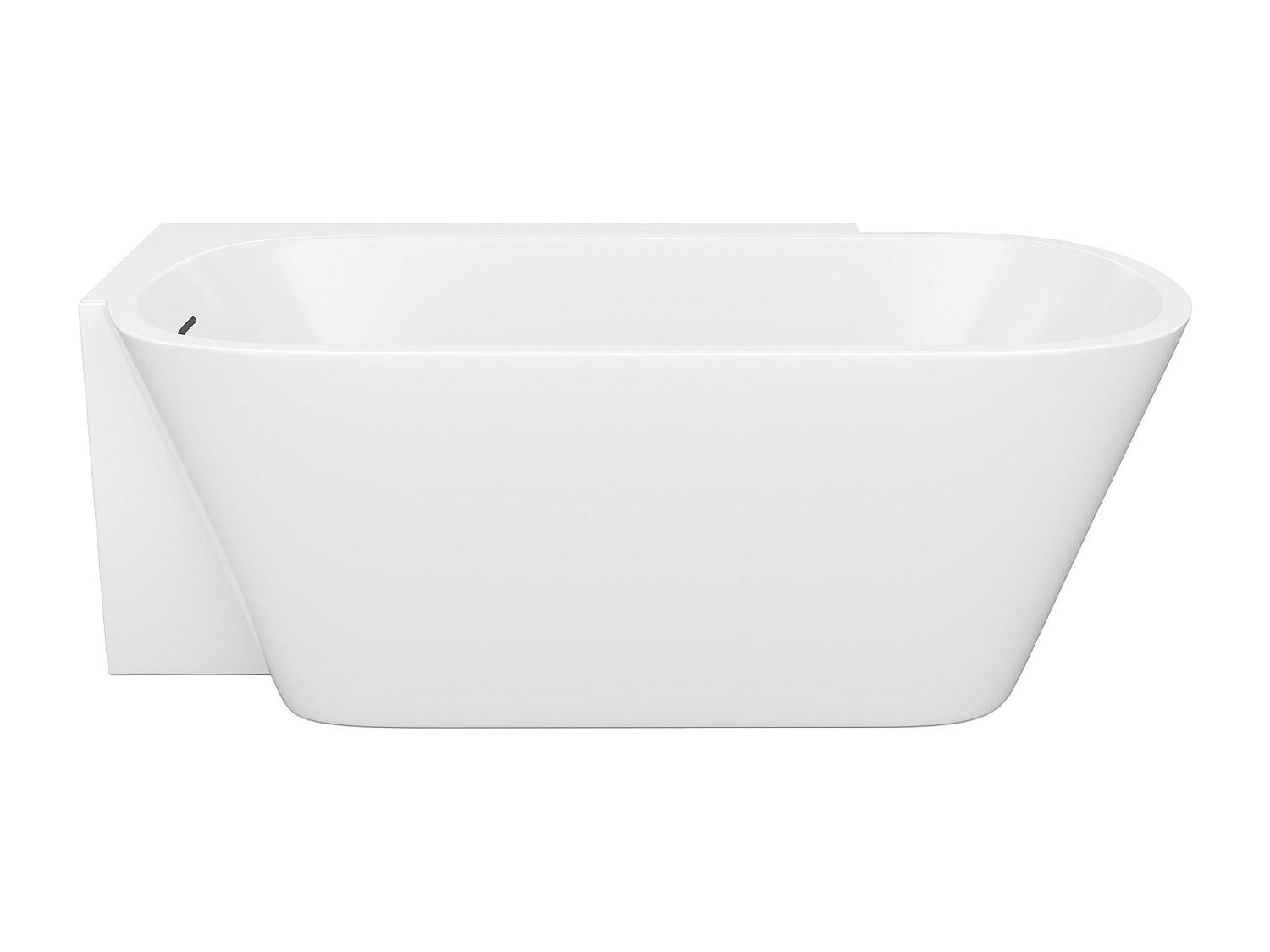 BADEWANNE (Standard) - 1 Person - Acryl - Weiß - - Weiß, Kunststoff (160/58/78cm) - Vente-Unique