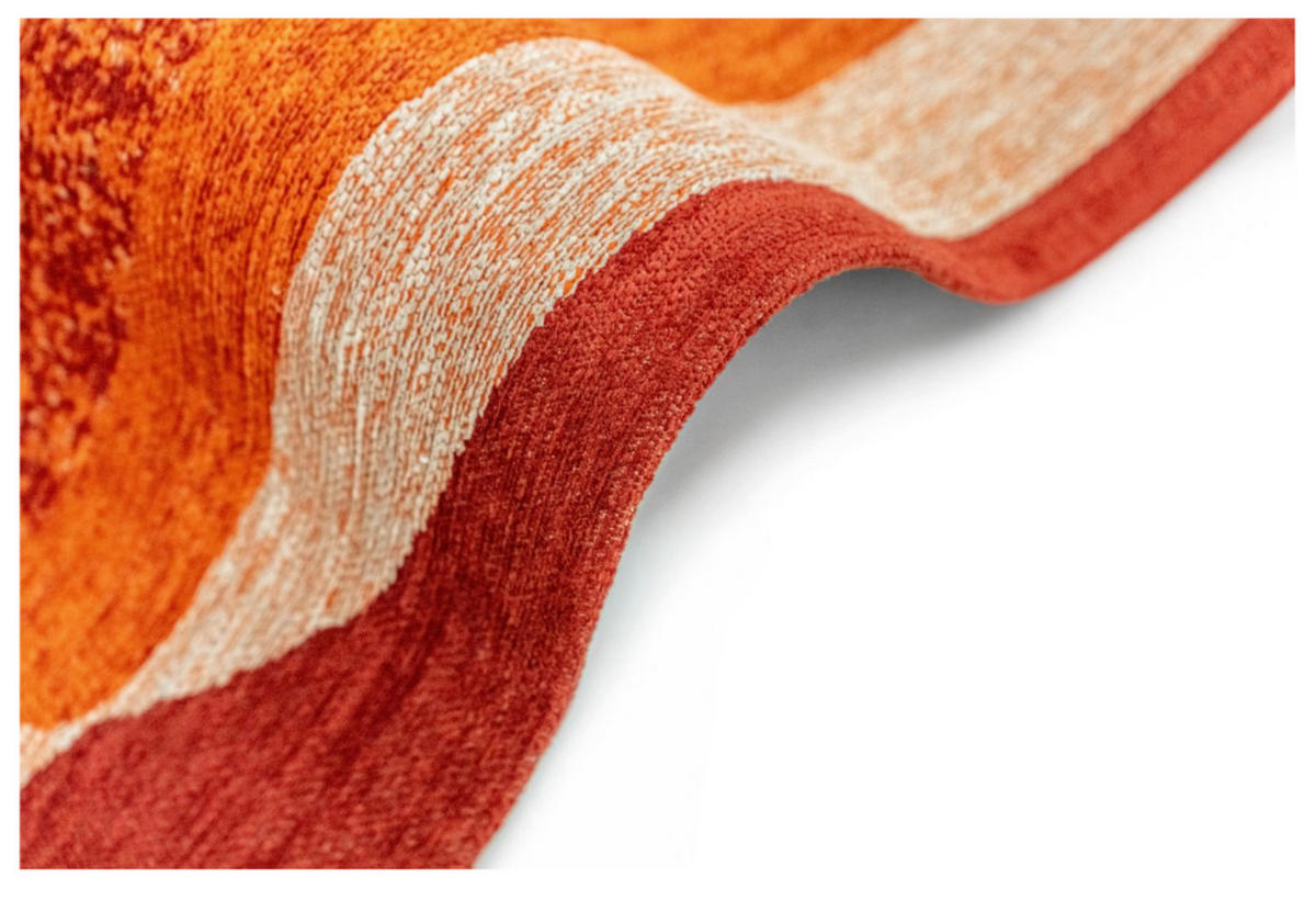 TEPPICH modern Flachgewebe AGATE Orange 240 x 340 cm - Orange, Textil (240/340cm) - Novatrend
