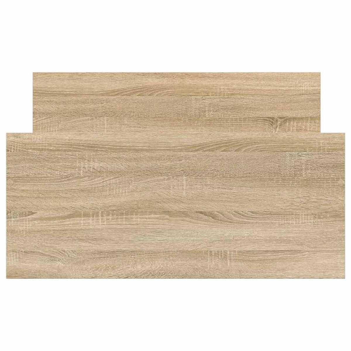 BETTGESTELL Ohne Matratze Sonoma-Eiche 90/190 Cm Holzwerkstoff - Braun, Metall (90/190cm) - vidaXL