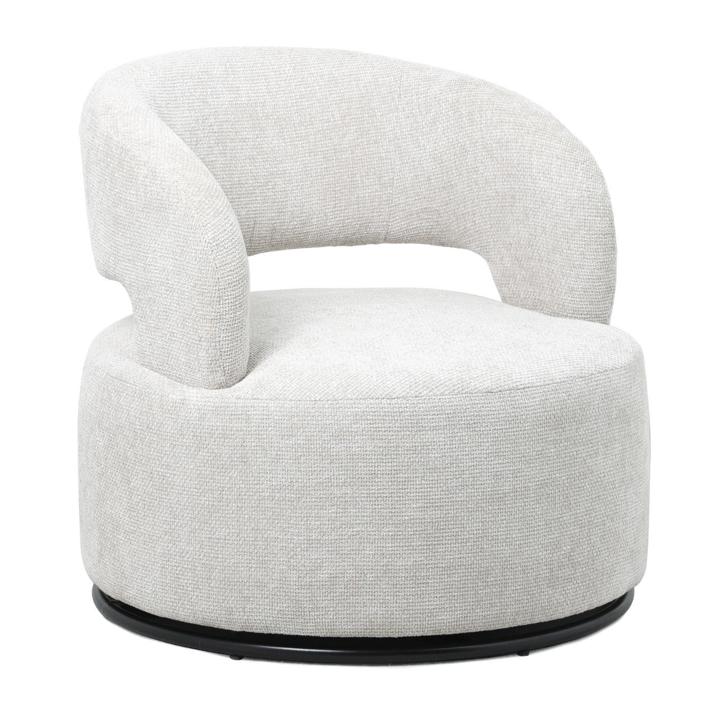 SESSEL drehbar aus Stoff, beige - Beige, Textil (79/77/79cm) - Giga Meubel