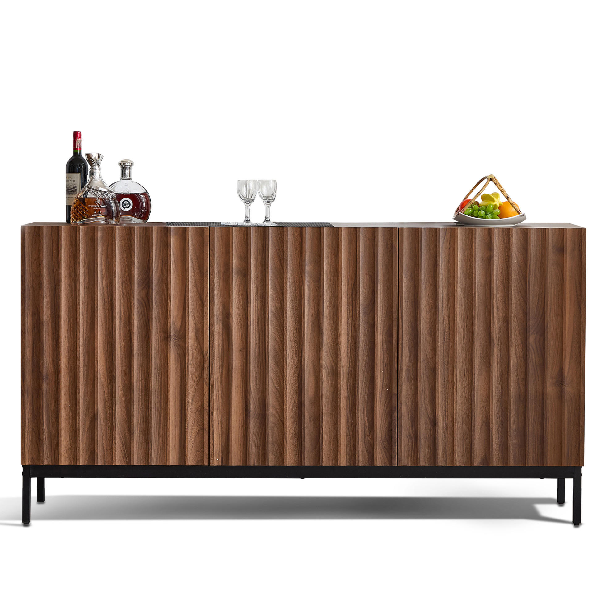 Ivmeu Sideboard Dunkelbraun 150x80x40 cm