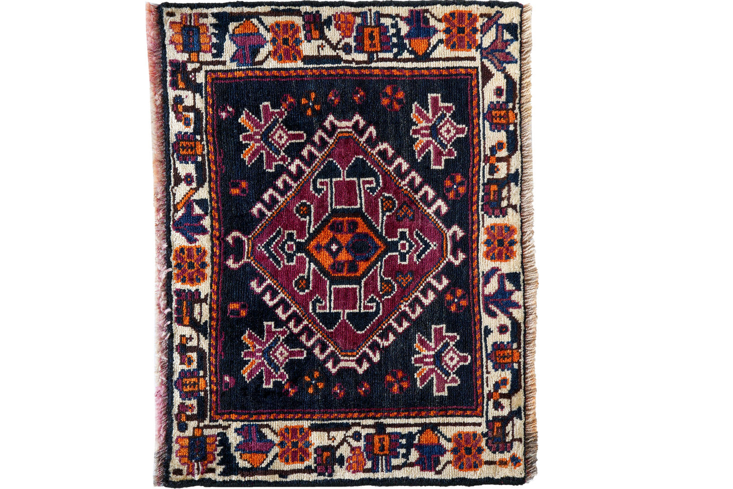 TEPPICH Gashgai Blau 52/70 cm Schurwolle - Blau, Textil (70/52cm) - Looma