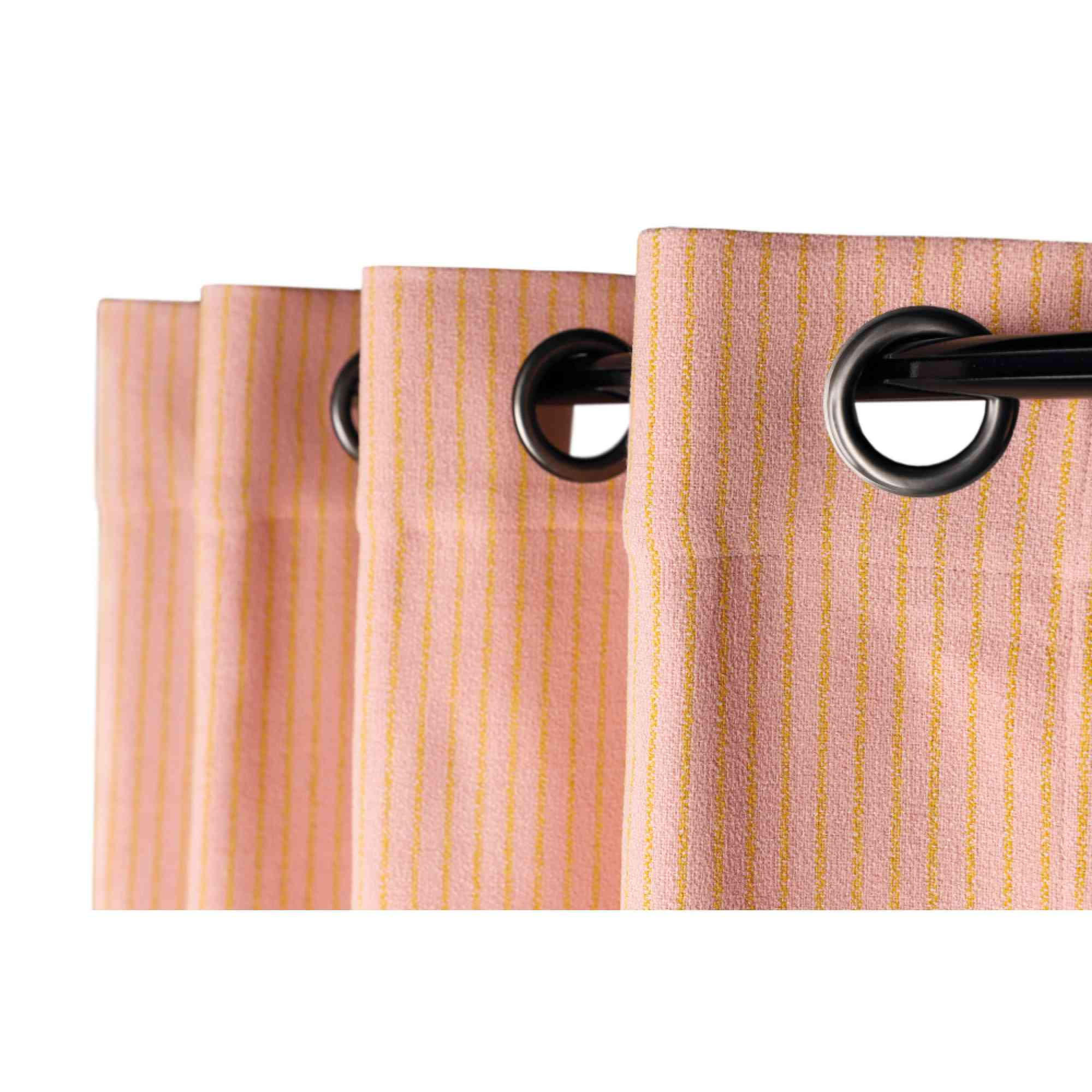 ÖSENVORHANG FUN - Rosa, Textil (140/1/250cm) - Esprit