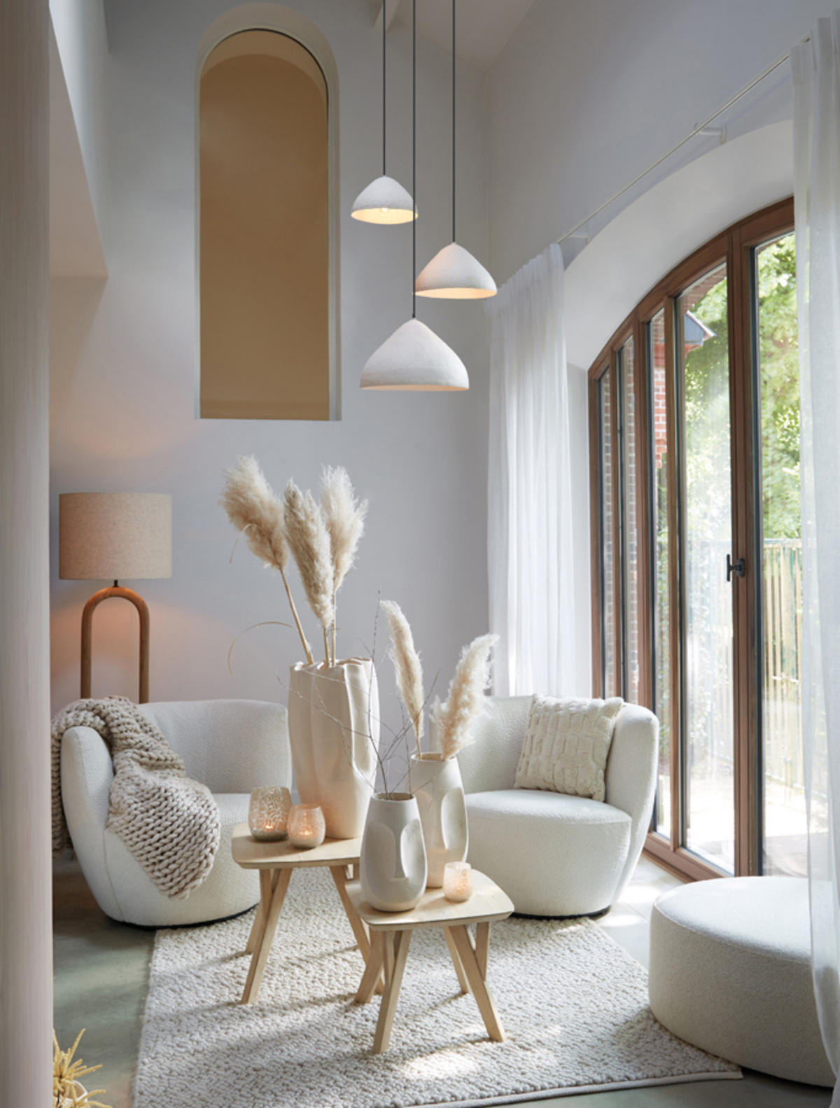 BEISTELLTISCH Quenza Braun 50/50/42 cm - Braun, Holz (50/50/42cm) - Light & Living