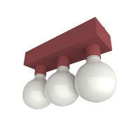 DECKENLEUCHTE Boston L - Rot, Metall (10/30/7.5cm) - Lumicom