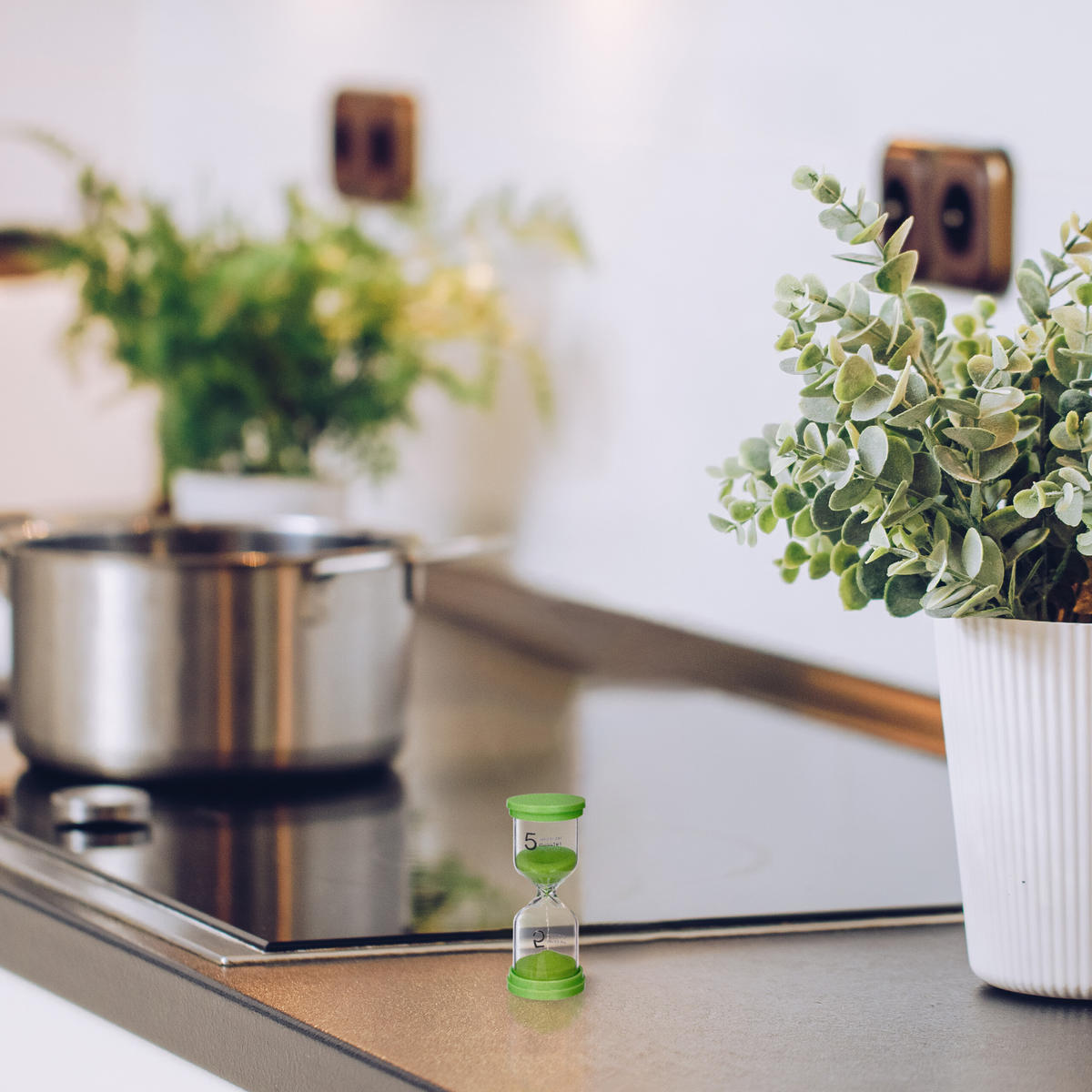 6XPRESÝPAČKY - viacfarebná, plast/prírodné materiály (4.5/11/4.5cm) - Relaxdays