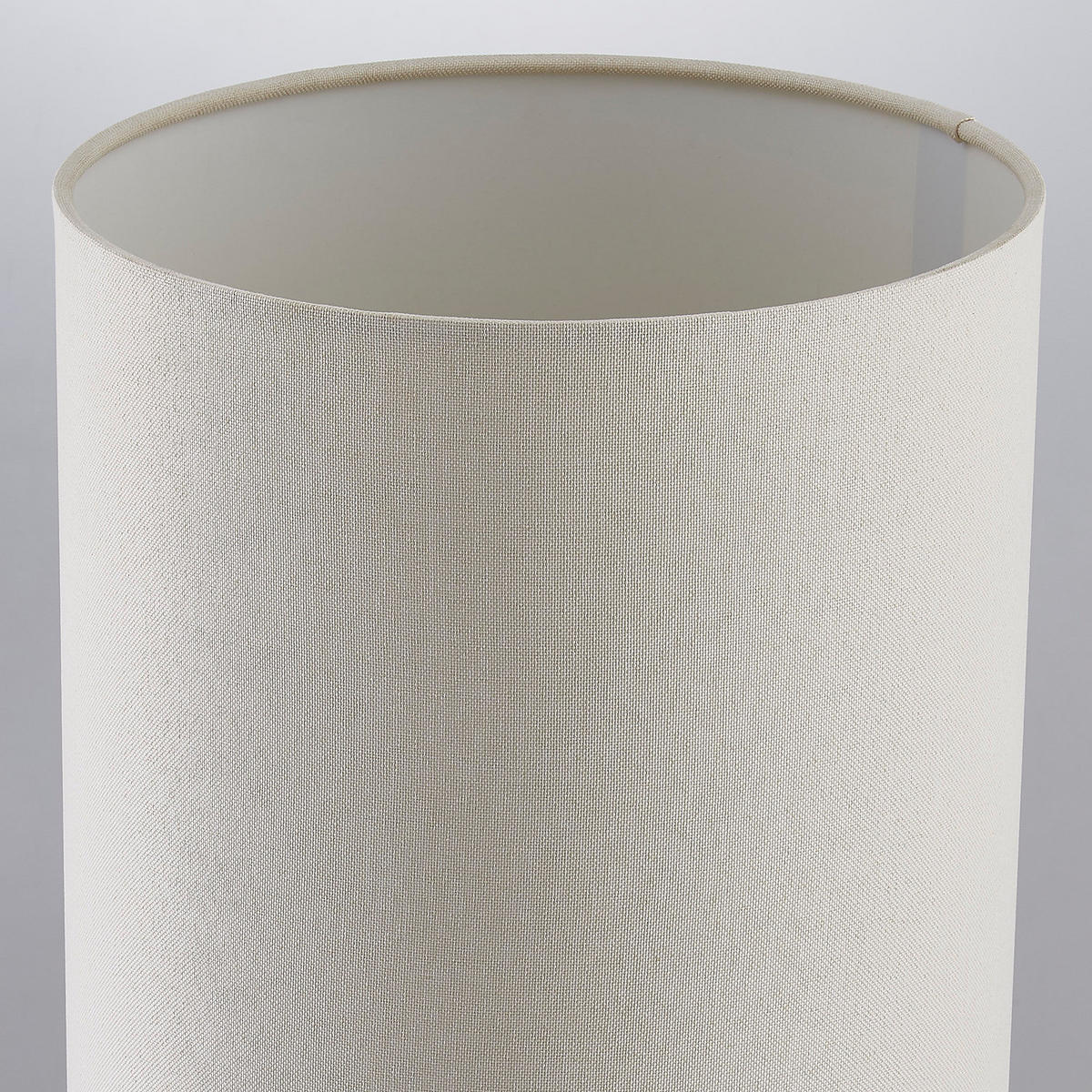 STEHLEUCHTE - Leinen / Eisen - 1-flammig - Beige/Braun, Textil/Metall (28/28/134cm) - home24