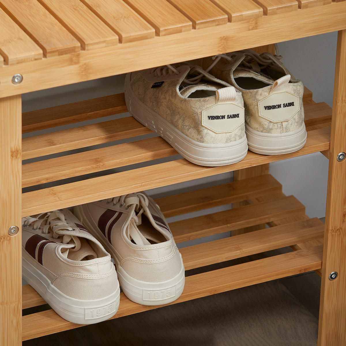 SCHUHREGAL Natur - Naturfarben, Holz (50/45/29cm) - SoBuy