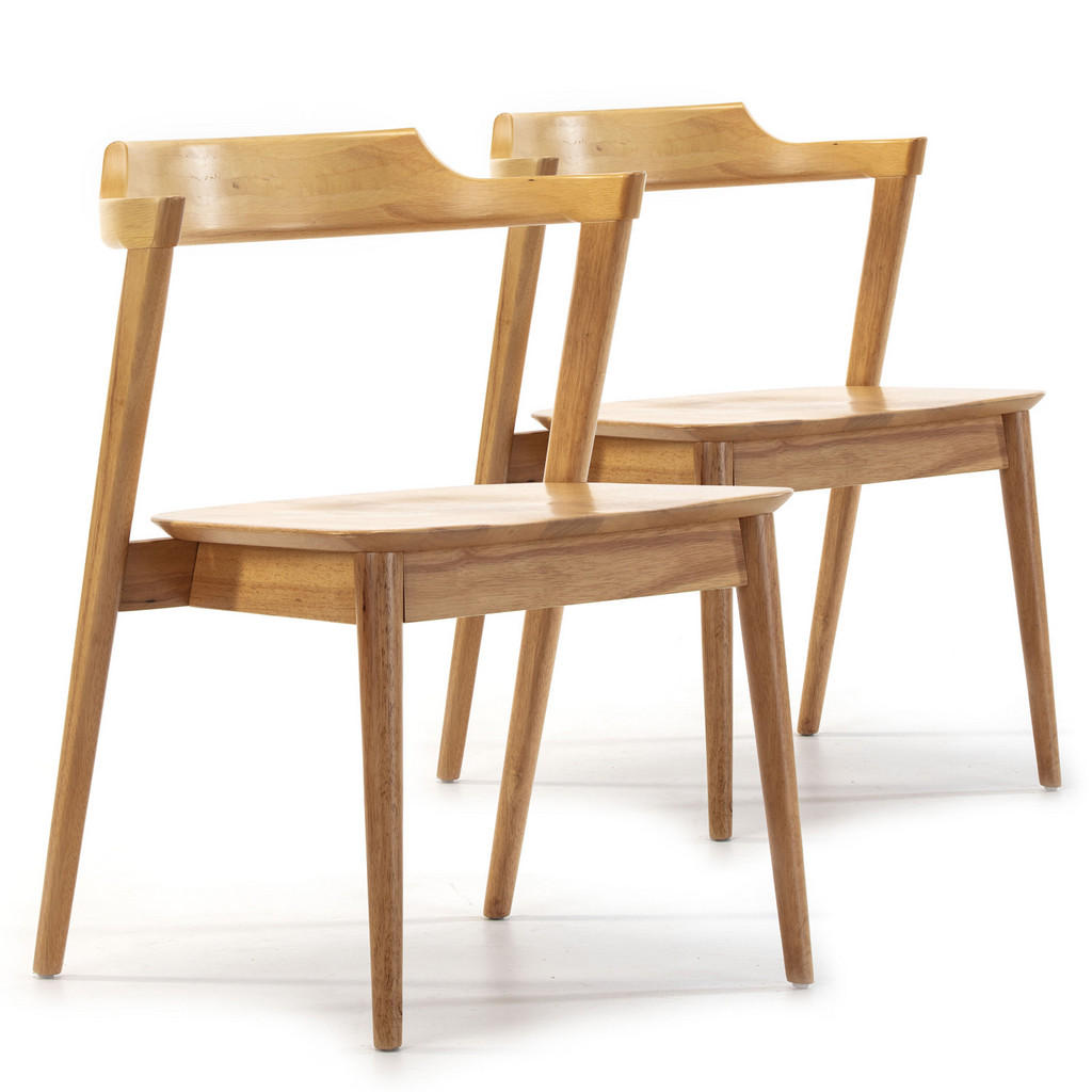 SET de 2 scaune Venus, culoare stejar