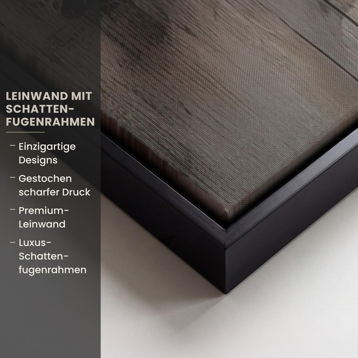 LEINWAND Bilder mit Rahmen - Farbe - Abstrakt - Beige - Kunst - 60x90 - Greige, Textil (60/90cm) - MuchoWow