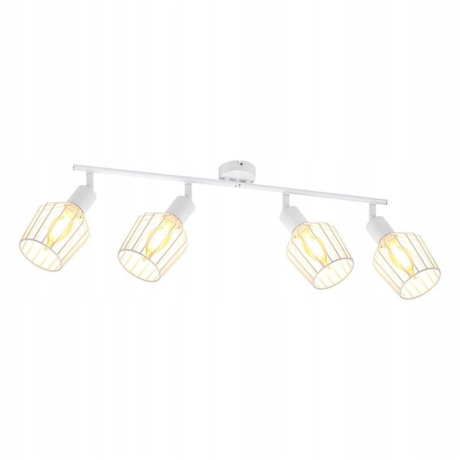 STRAHLER Ehrgeiz 4-flammig 75/24/10 cm - Weiß, Metall (75/24/10cm) - ZMH