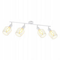 STRAHLER Ehrgeiz 4-flammig 75/24/10 cm - Weiß, Metall (75/24/10cm) - ZMH