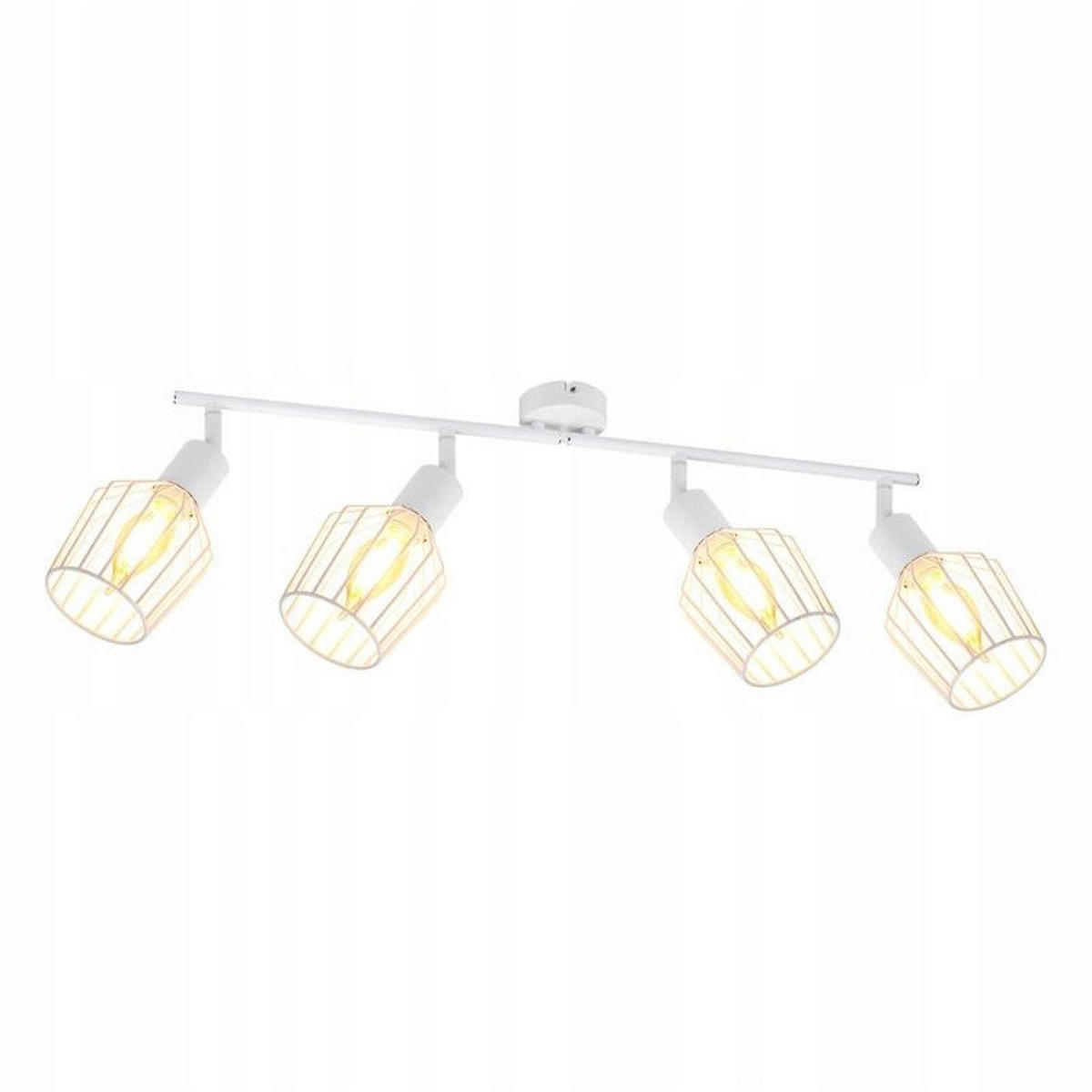 STRAHLER Ehrgeiz 4-flammig 75/24/10 cm - Weiß, Metall (75/24/10cm) - ZMH