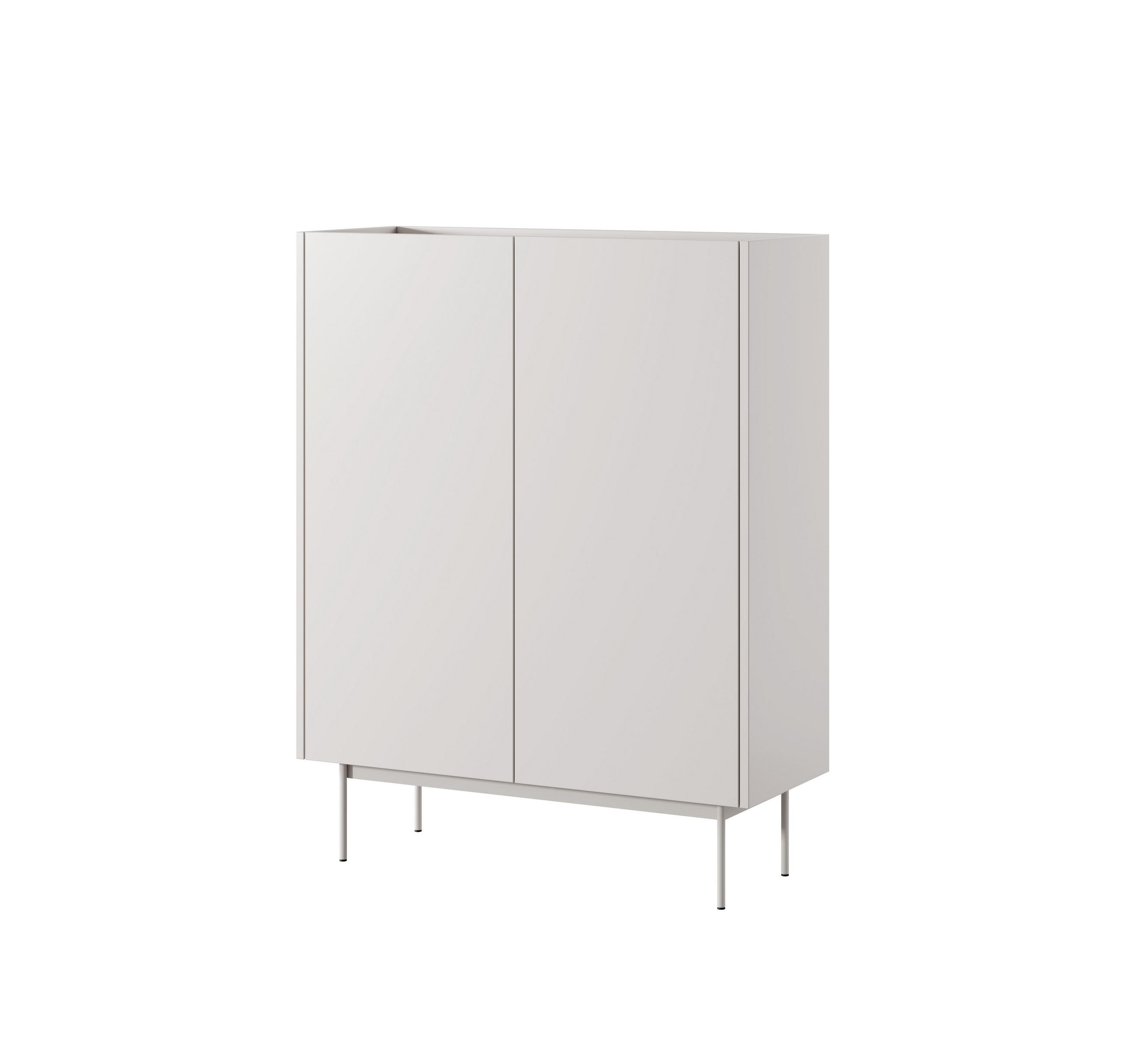KOMMODE aus Kaschmir mit Einlegeböden - Modernes Design für Wohnzimmer, Schlafzimmer und Diele - Kaschmir, Holzwerkstoff (97/122/37cm)