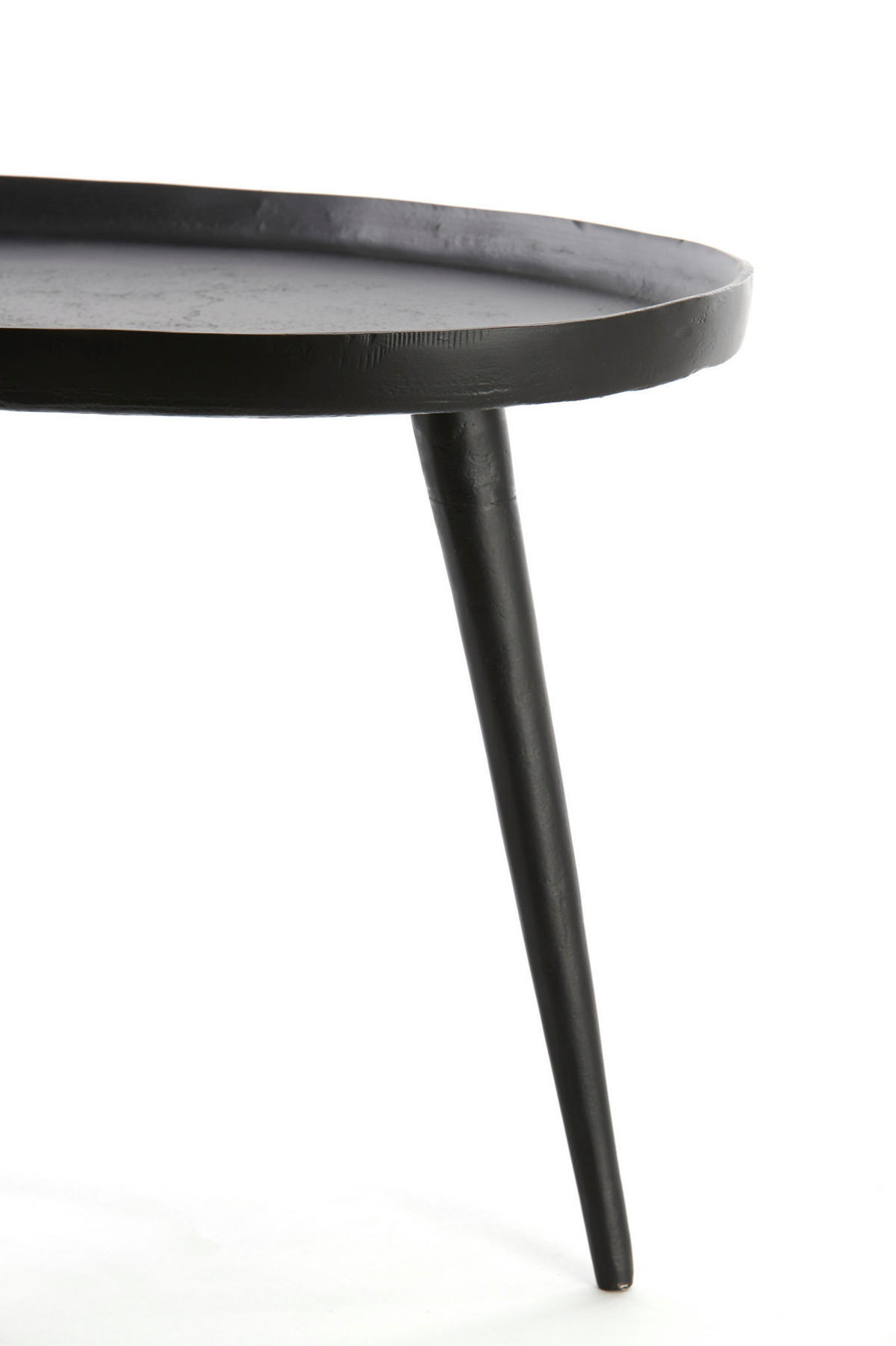BEISTELLTISCH Lienz Schwarz 80/60/36 cm - Schwarz, Metall (80/60/36cm) - Light & Living