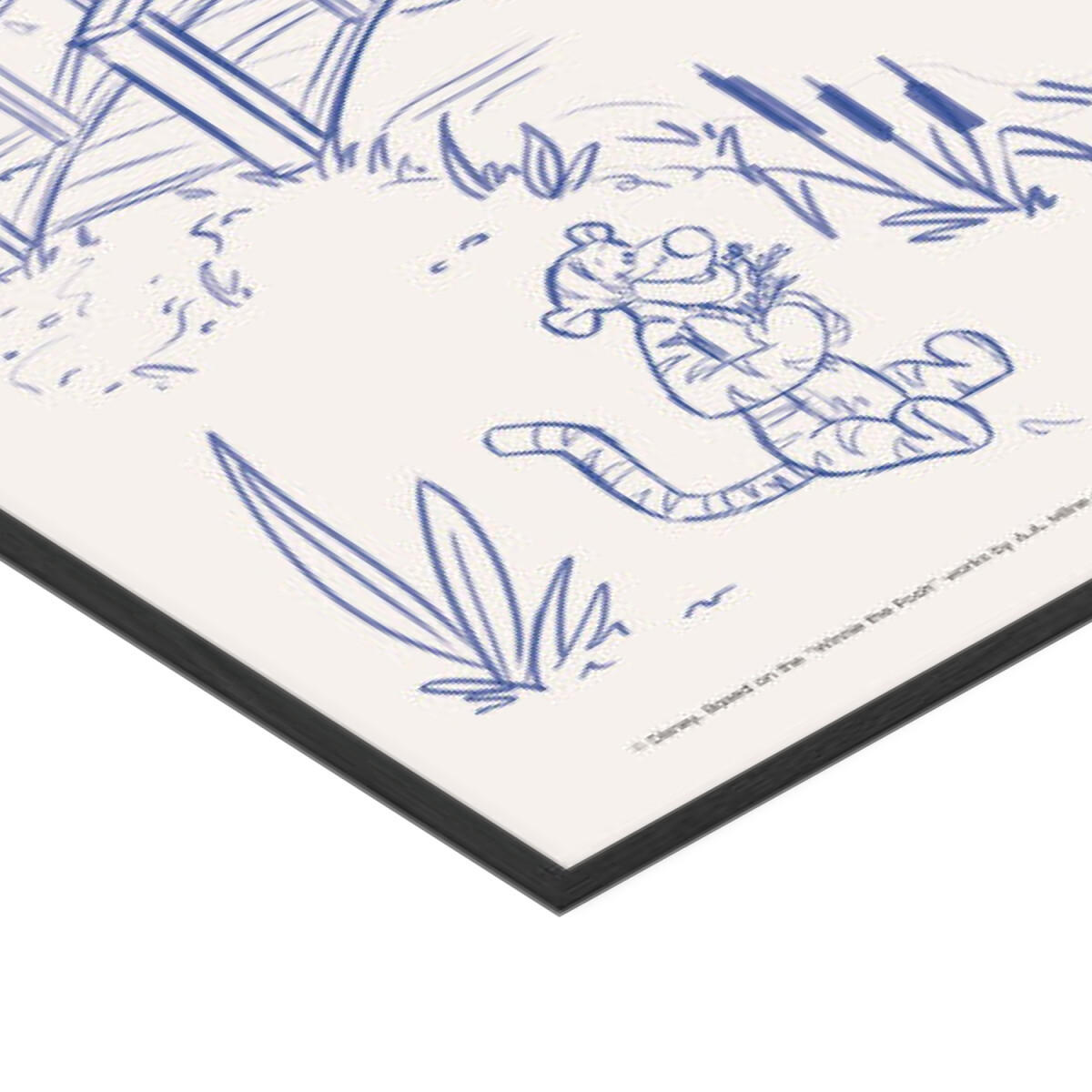 POSTER mit Rahmen Disney - Disney - Hundred Acre Peaceful Day - Beige/Schwarz, Holz/Papier (30/40cm) - Poster&Frame