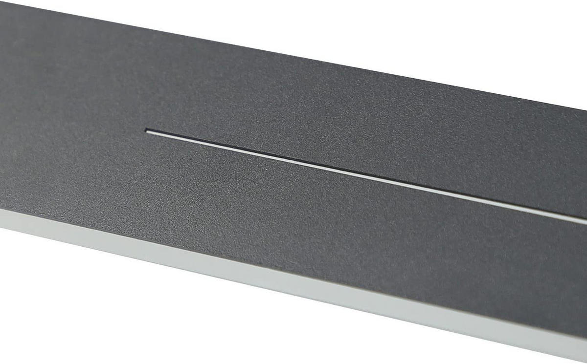 LED WANDLEUCHTE Raum - Schwarz, Metall (5/4/60cm) - Nettlife