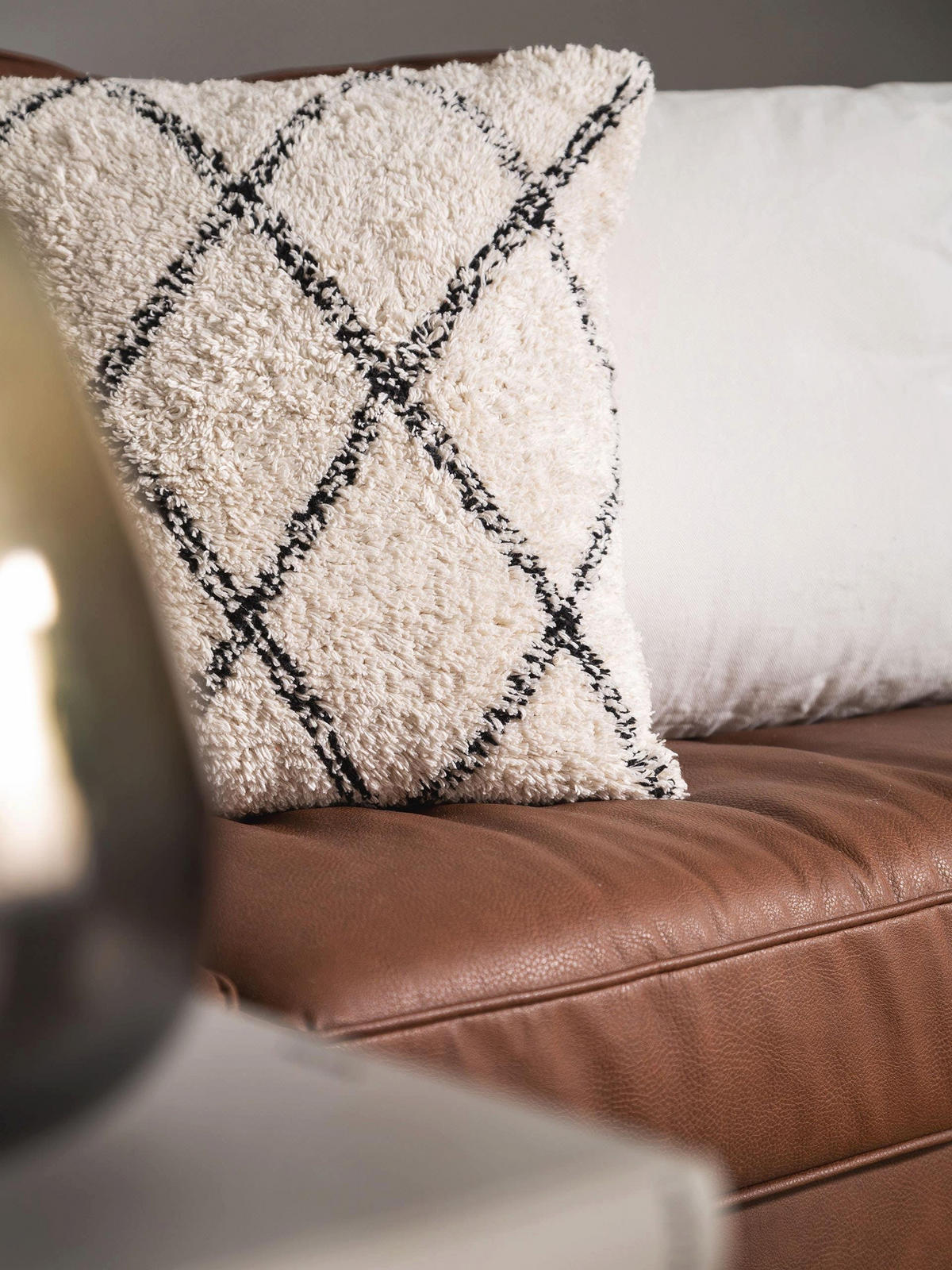 KISSENBEZUG Naomi Cream 45x45 cm - Creme, Textil (45/45cm) - benuta Nest