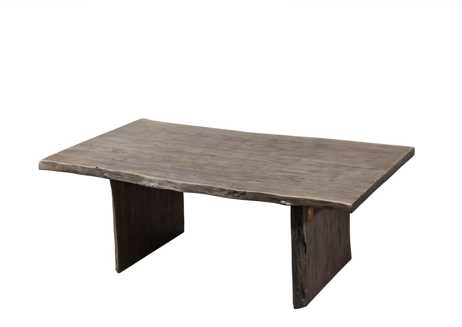 COUCHTISCH Akazie 120x70x45 grau lackiert PURE ACACIA #425 - Grau, Holz (120/70/45cm) - Massivmoebel24