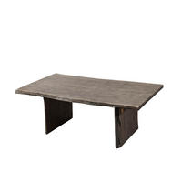 COUCHTISCH Akazie 120x70x45 grau lackiert PURE ACACIA #425 - Grau, Holz (120/70/45cm) - Massivmoebel24