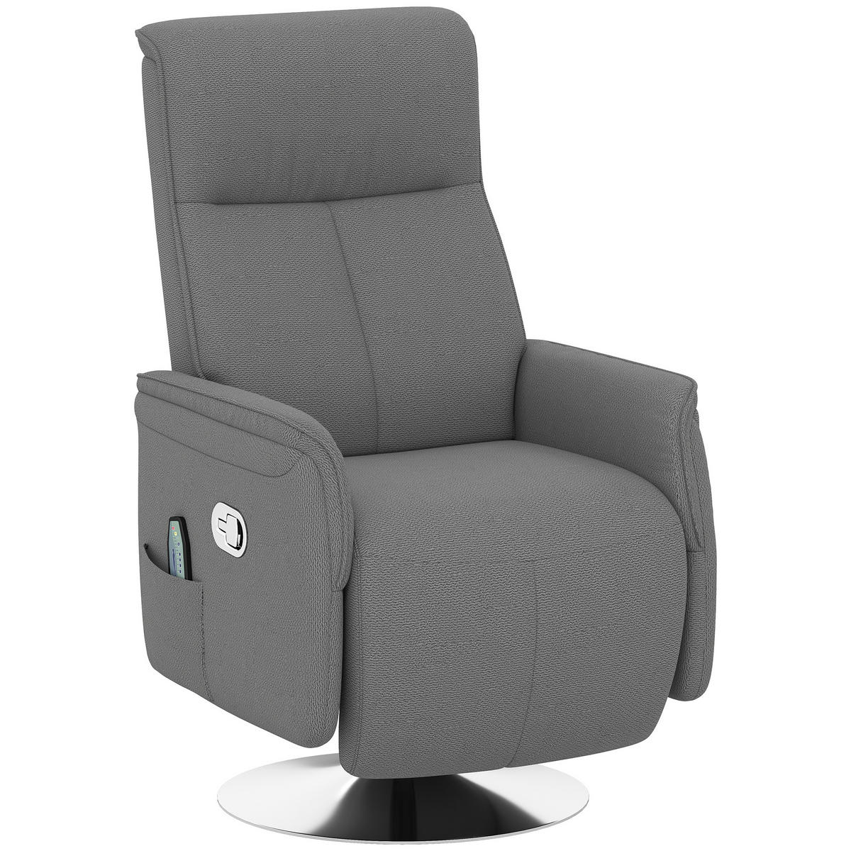 MASSAGESESSEL DE-15433 10 Massagepunkte mit 360° Drehung Grau - Grau, Metall (68.5/117/77cm) - ComfortXL