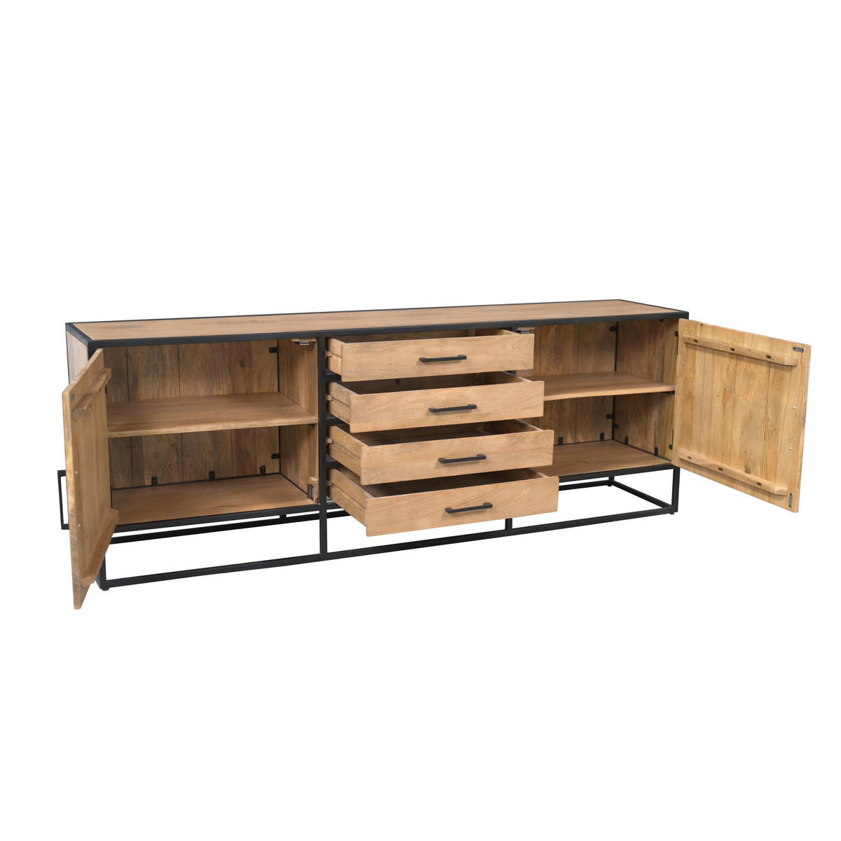 SIDEBOARD Dakota Braun 45/210/75 cm - Braun, Holz (210/75/45cm) - Starfurn