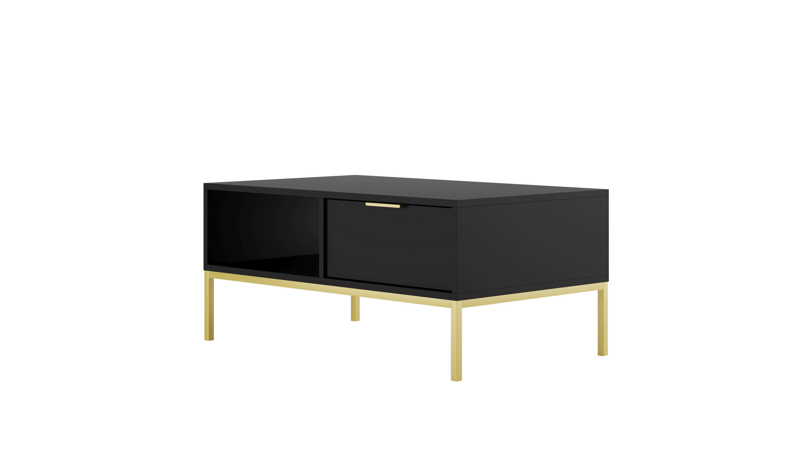 COUCHTISCH Austin II 60/45,4/100 cm - Schwarz, Holzwerkstoff (100/60/45cm) - Kocot Kids