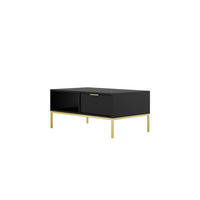 COUCHTISCH Austin_100 60/45/100 - Goldfarben/Schwarz, Holzwerkstoff (100/60/45cm) - RAUMHIRSCH FURNITURE