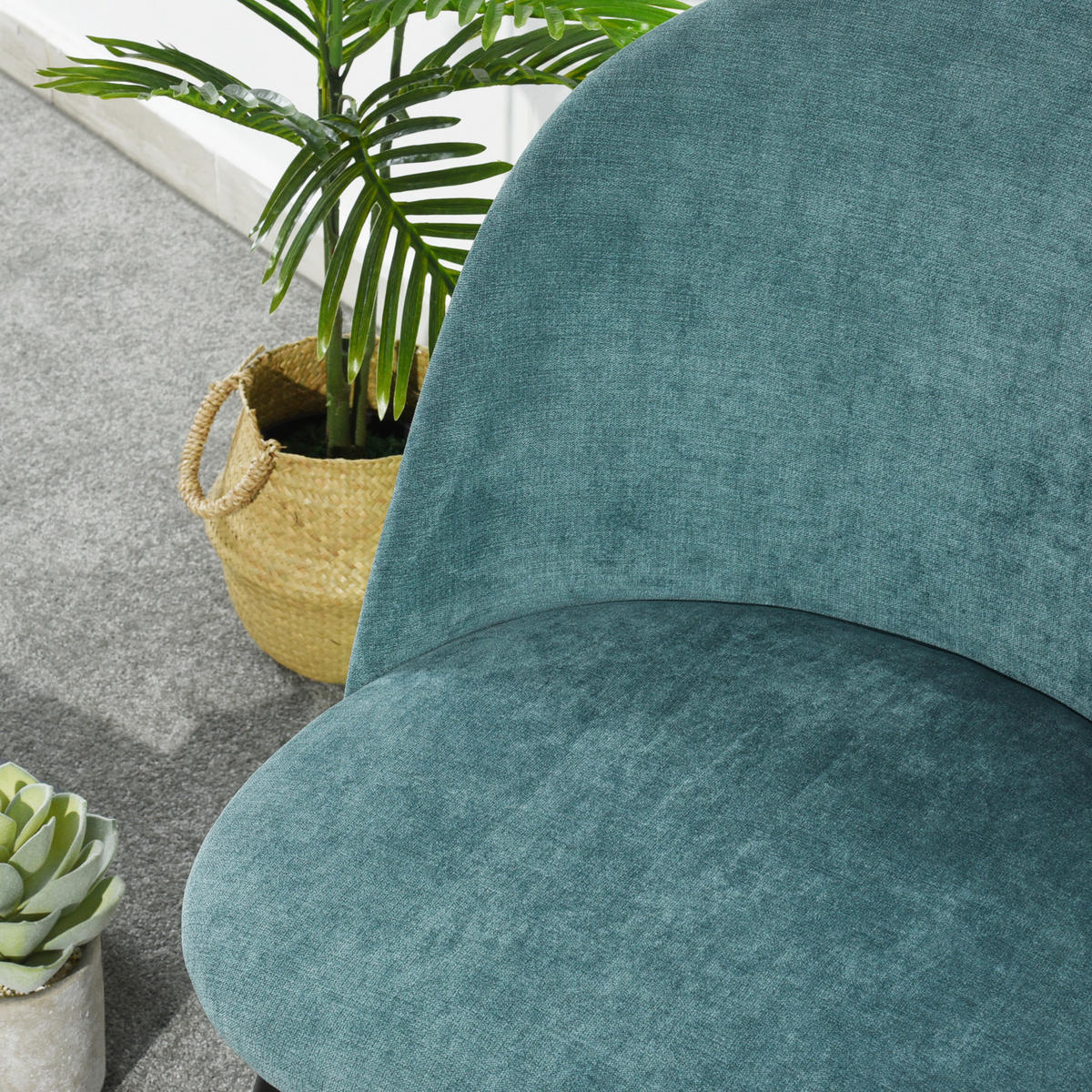 STUHL 2er-set Grün - Schwarz/Grün, Holzwerkstoff/Textil (53/78/54cm) - Urban Meuble