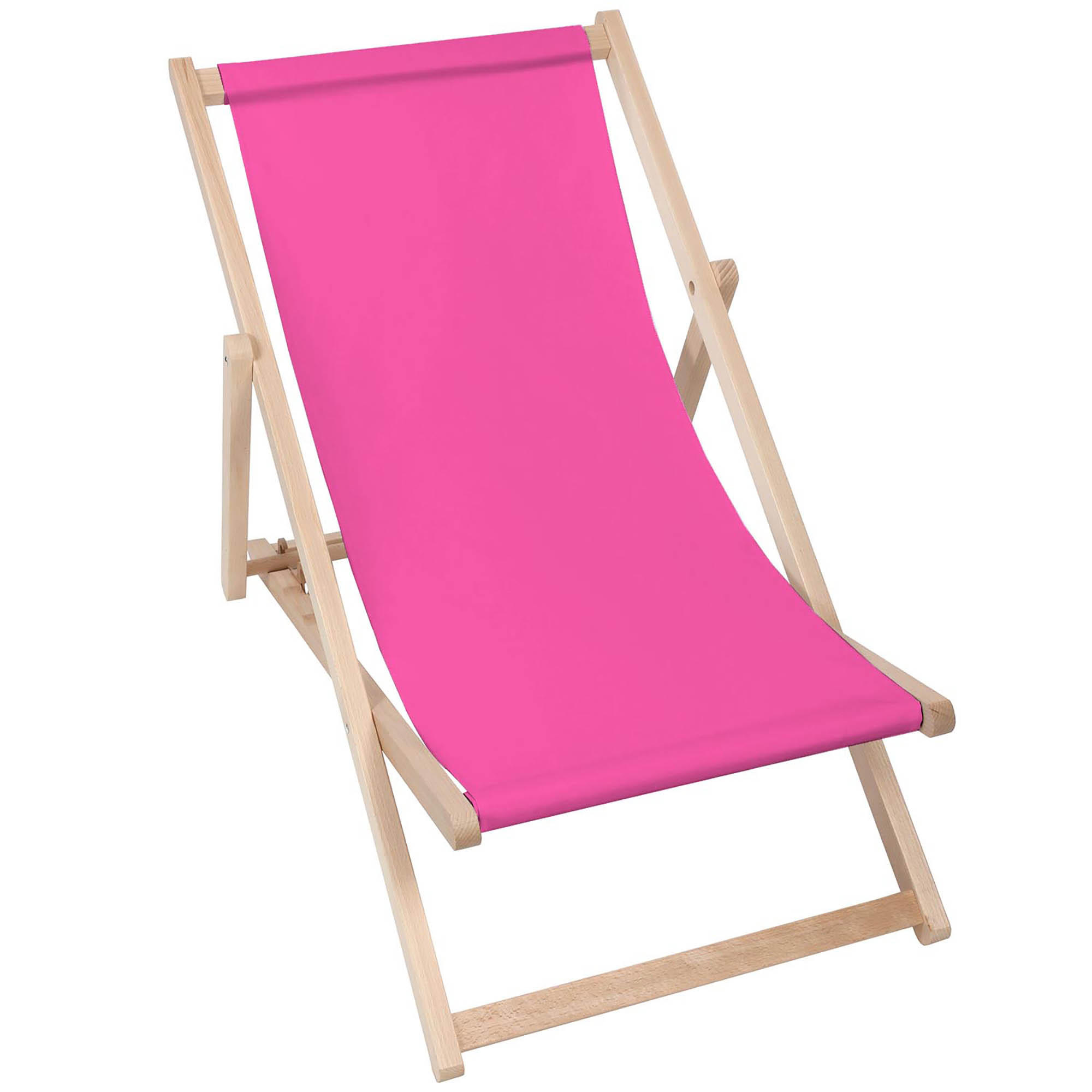 HOLZLIEGESTUHL klappbar Buchenholz Rose M - Rosa, Holz (54/85/92cm) - Dreamroots