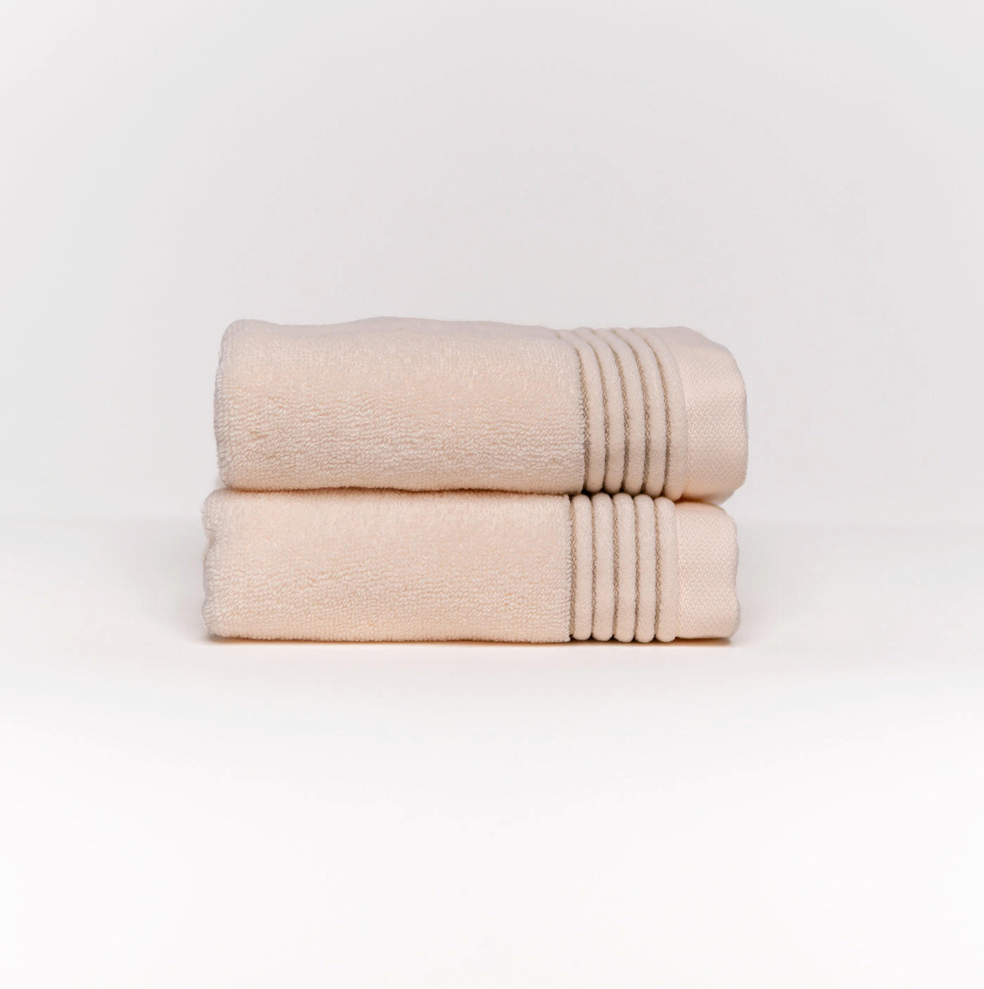 GÄSTETUCH Serene Bliss 2er set, 33x50cm, Baumwolle, Dunkelbeige - Champagner, Textil (33/50cm) - SOWL