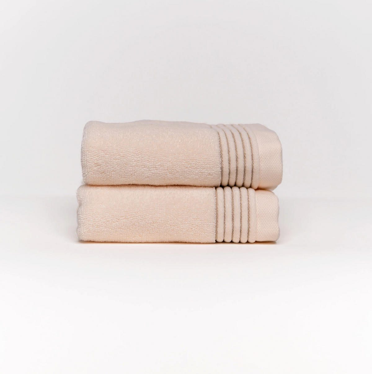 GÄSTETUCH Serene Bliss 2er set, 33x50cm, Baumwolle, Dunkelbeige - Champagner, Textil (33/50cm) - SOWL