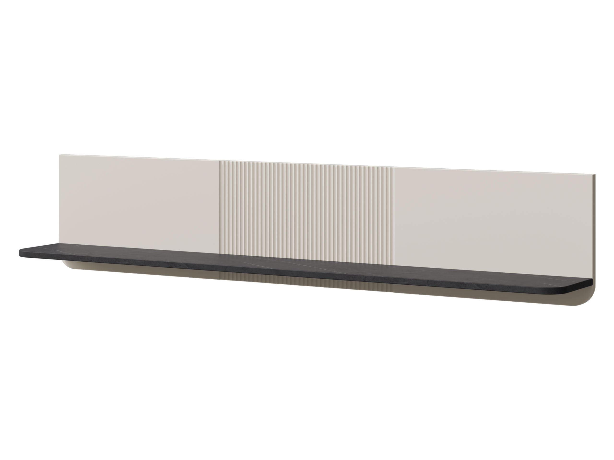 Mirjan24 Wandboard Kaschmir, Grau 150x30x22 cm