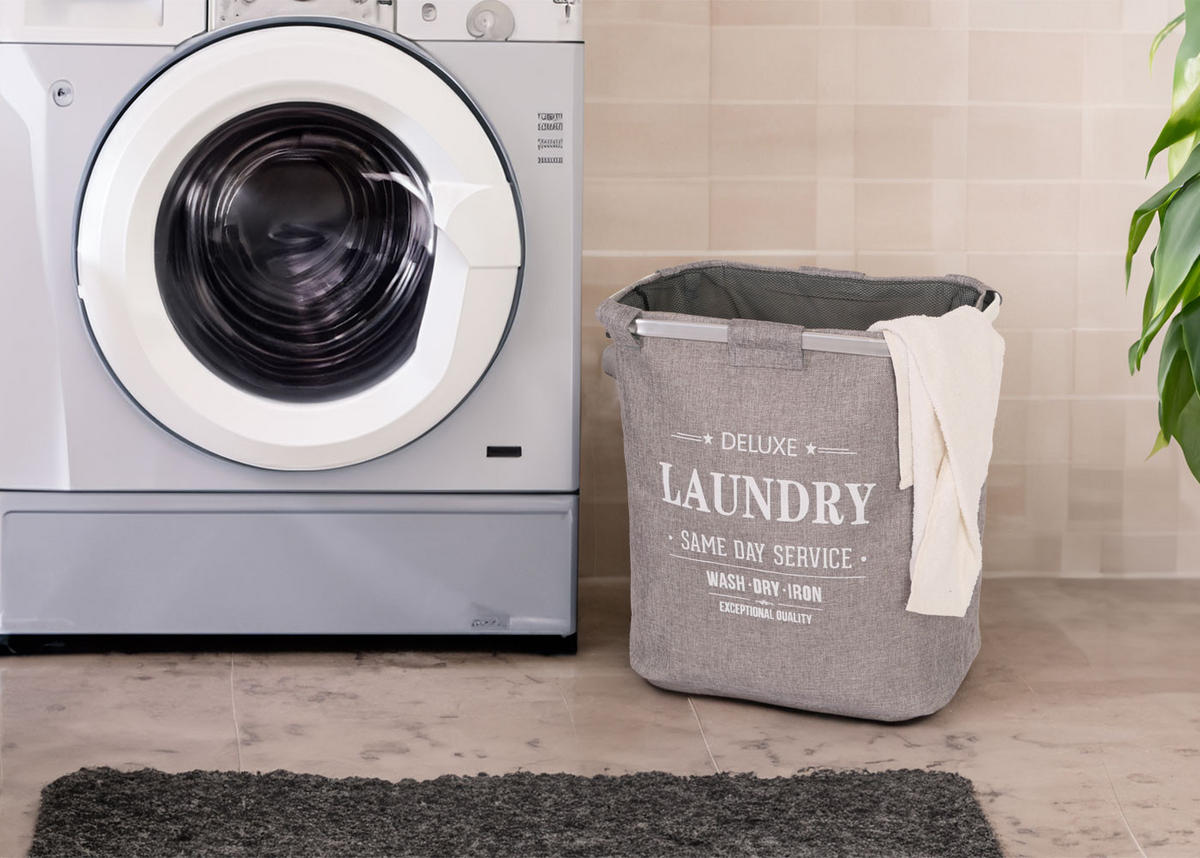 KOLEKTOR PERILA Z MREŽO 82L Siva - siva, tekstil (52/54/32cm) - MCW