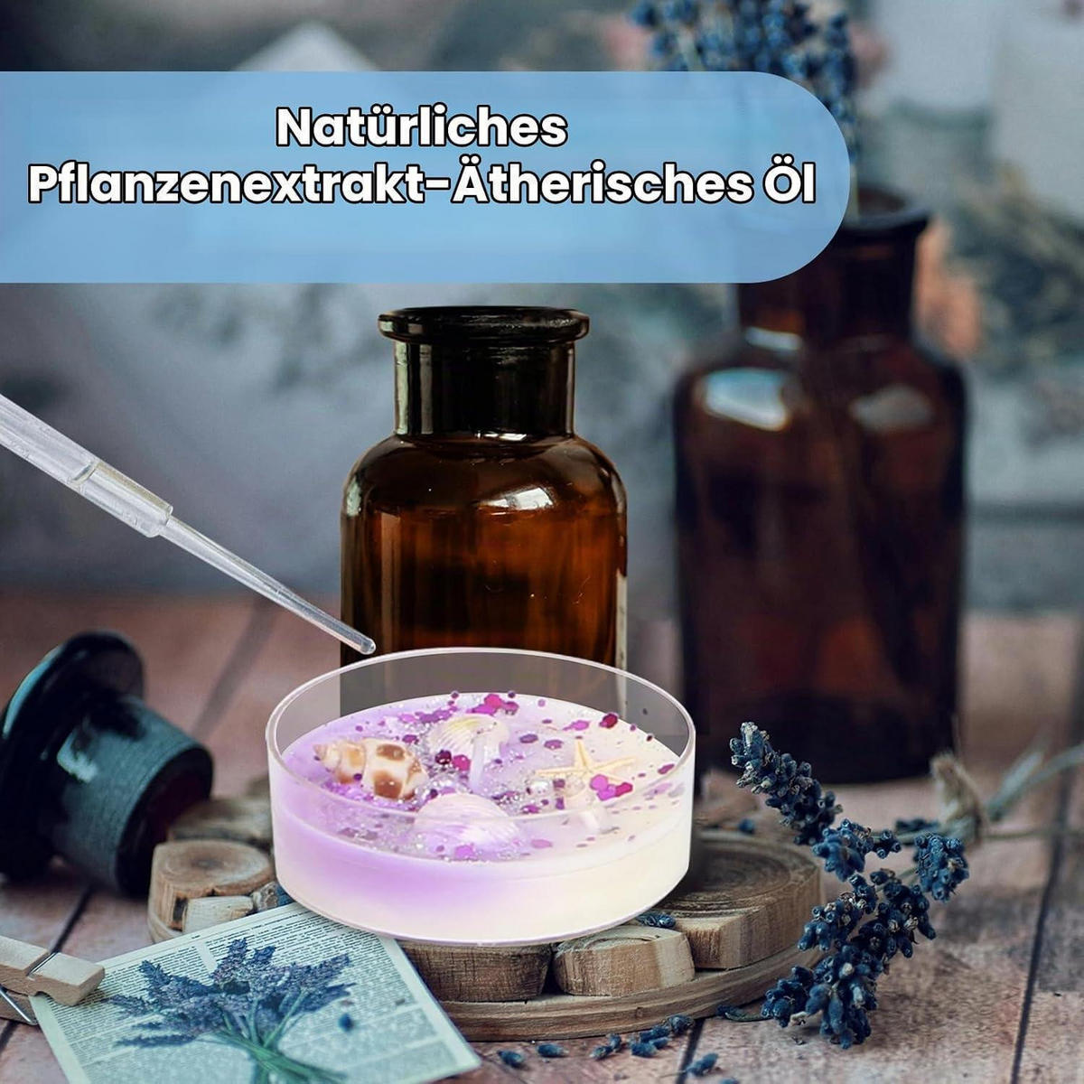 DUFTKERZEN 6-teiliges Set Sojawachs Aromatherapie Geschenkset - Multicolor, Paraffin (2.8cm)