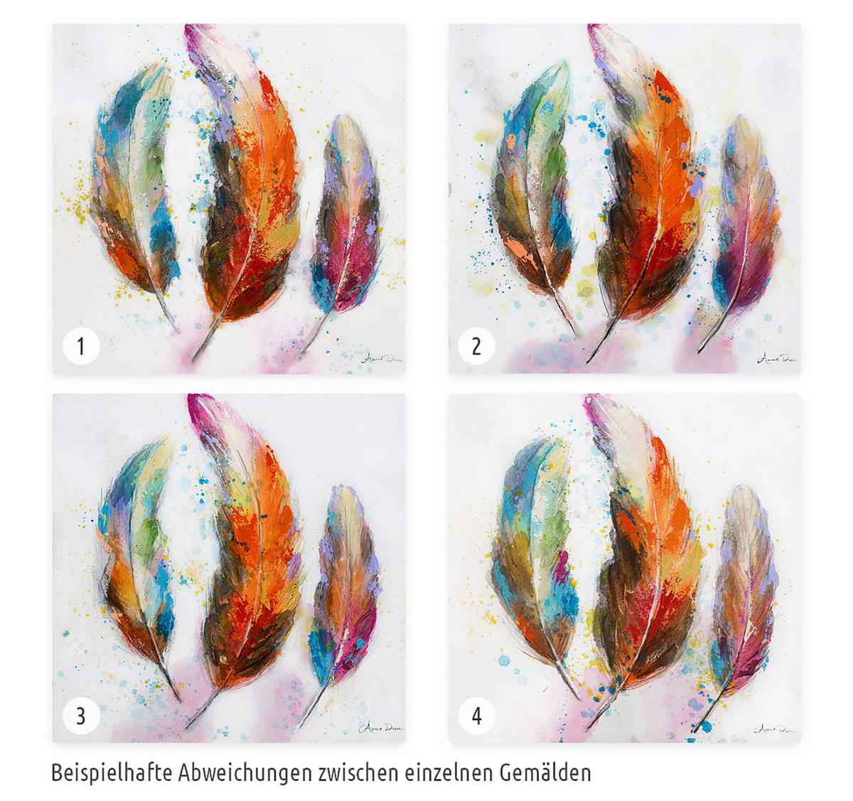 ÖLGEMÄLDE 60/60 cm - Multicolor, Holz/Textil (1.08/60cm) - KUNSTLOFT