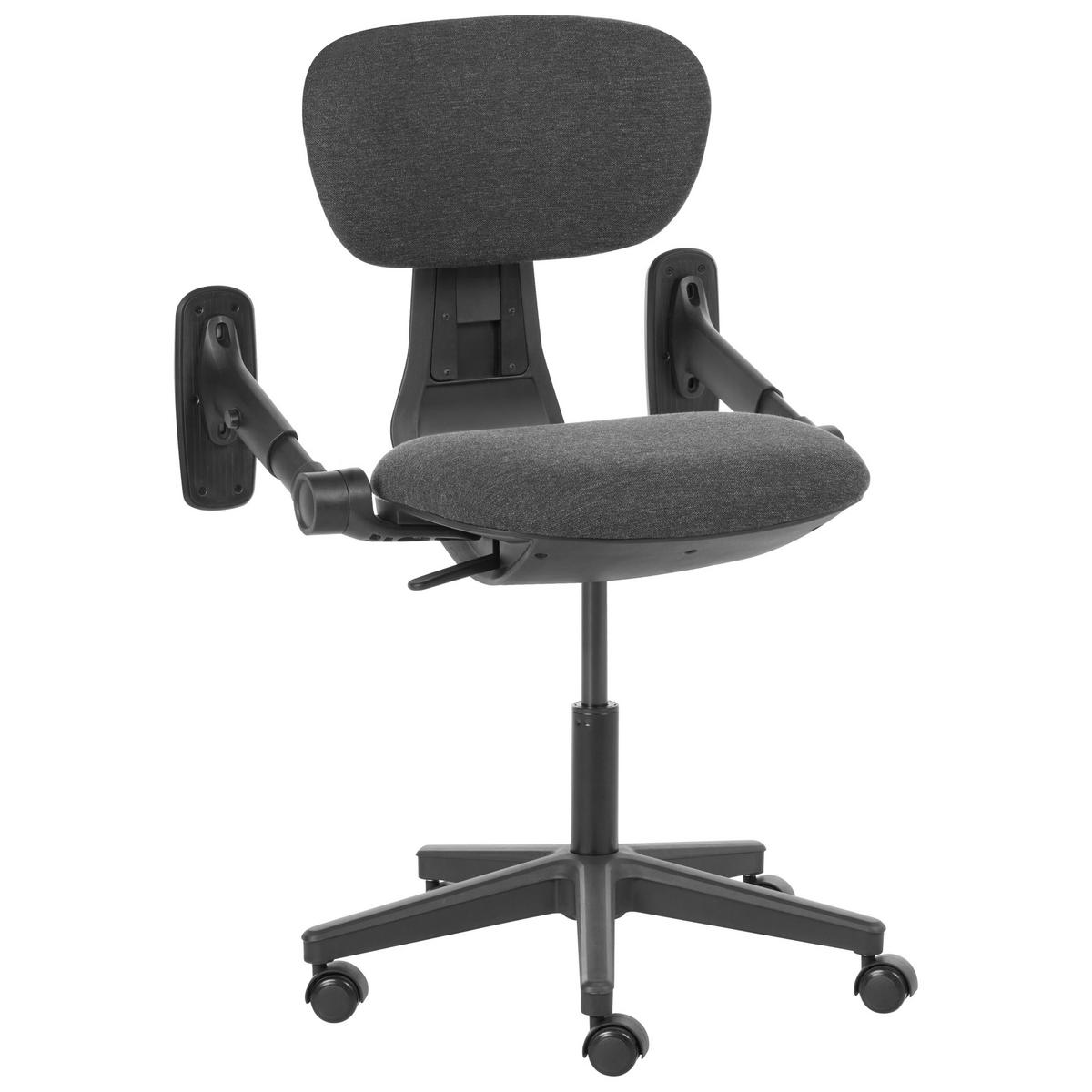 KANCELÁŘSKÁ ŽIDLE Látka Černá Core - černá, textil (68/88/68cm) - Beliani