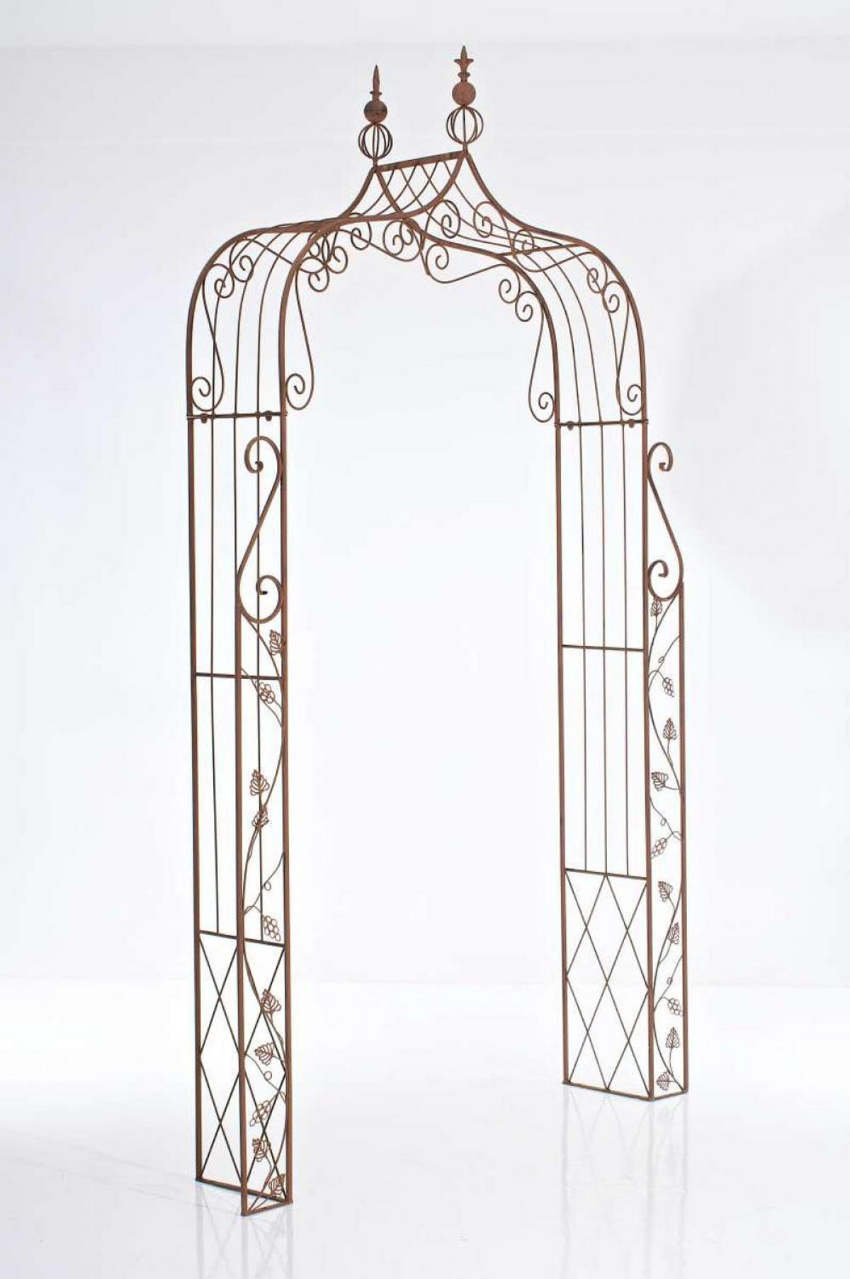 ROSENBOGEN Metall Antik Braun - Braun, Metall (143/248/30cm) - CLP