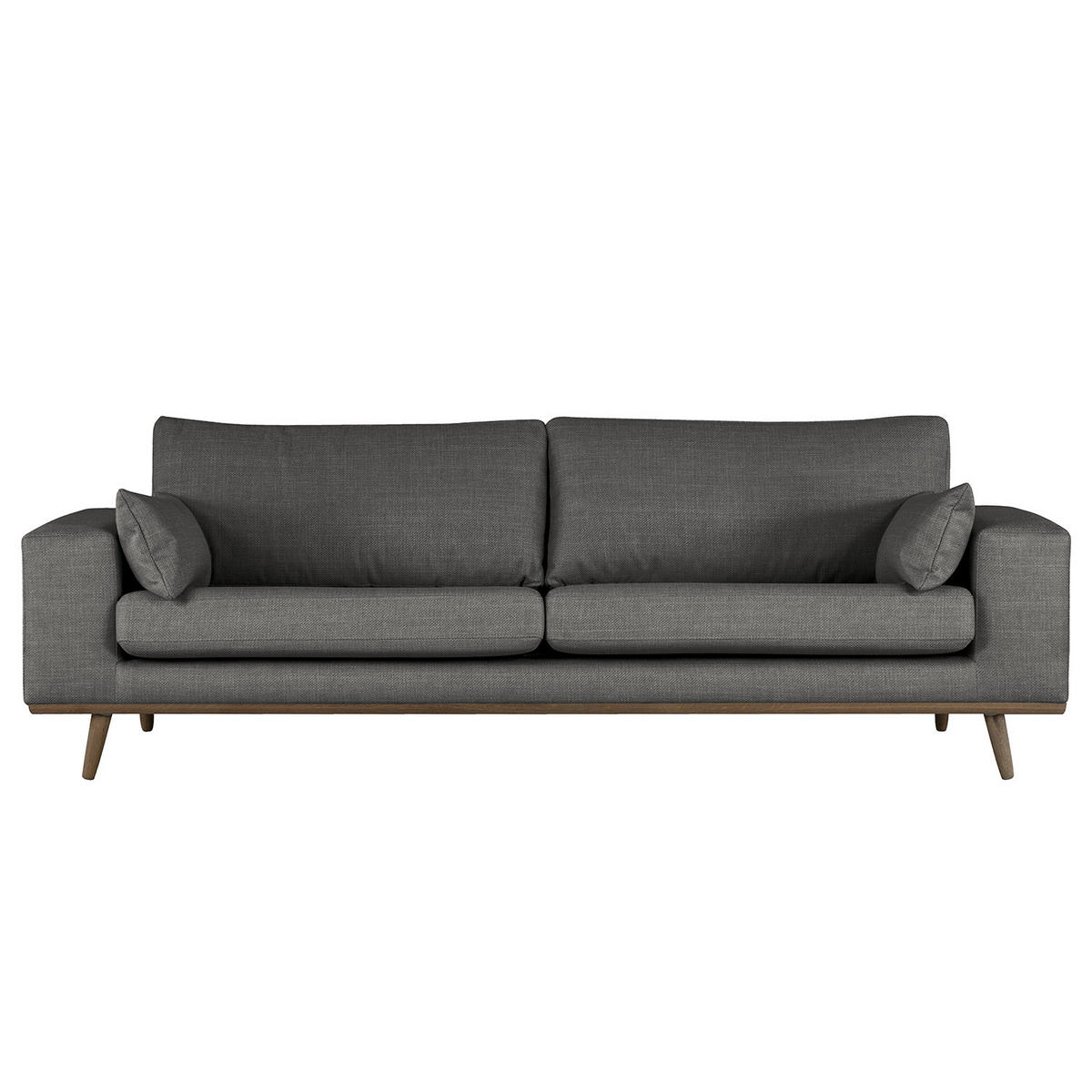 3-SITZER SOFA - Dunkelgrau, Textil (237/81/88cm) - home24