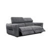 SOFA CALVERA 3-Sitzer mit 2 Relaxfunktionen, graphitfarben - Graphitfarben, Holzwerkstoff/Textil (204/79/106cm) - Courtois Laville